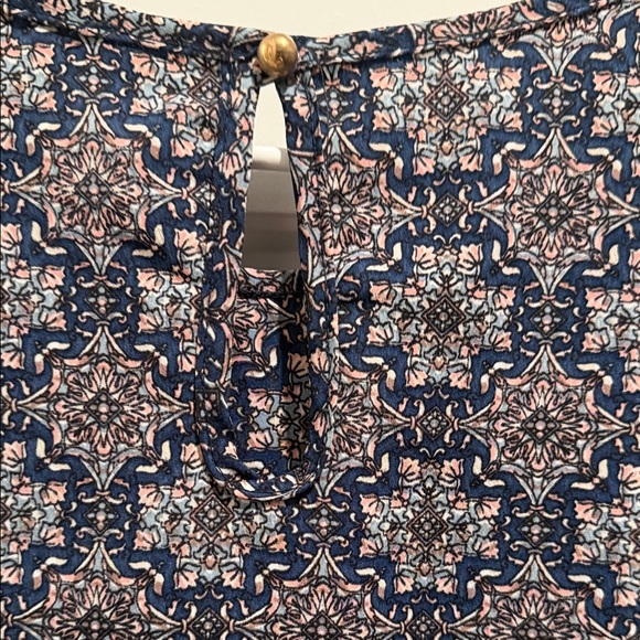 Papermoon Navy and Pink Geometric Blouse - Picture 7 of 8